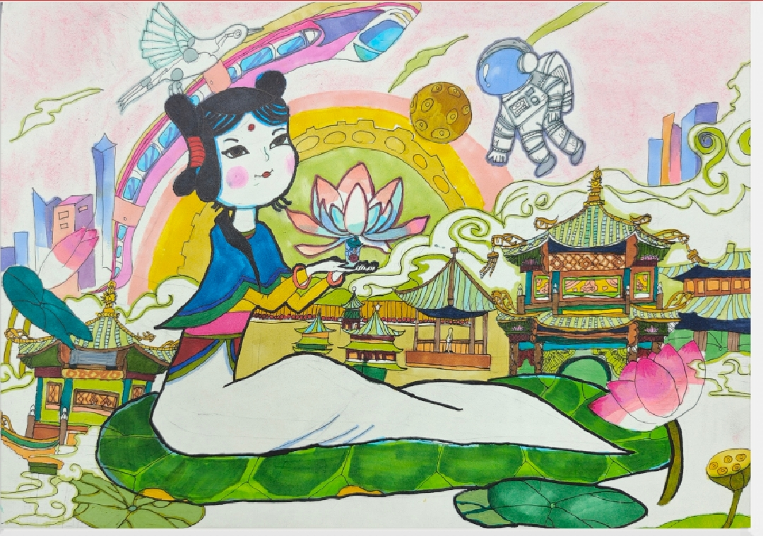 《《荷风衔星&middot;古今同辉》》